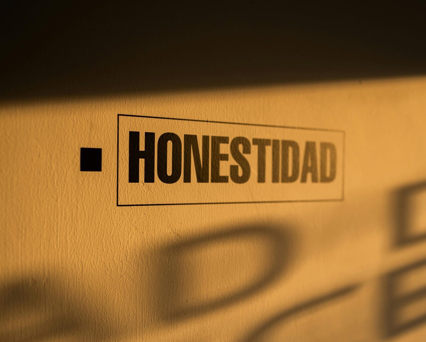 La honestidad como una de las partes de la vida.